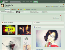 Tablet Screenshot of frenchiepig.deviantart.com