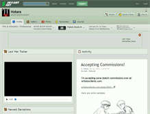 Tablet Screenshot of hotara.deviantart.com