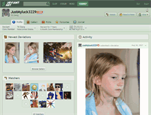 Tablet Screenshot of justmyluck3229.deviantart.com