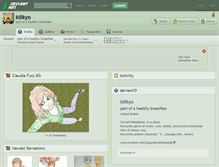 Tablet Screenshot of killkyo.deviantart.com