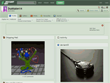 Tablet Screenshot of dusktalon14.deviantart.com