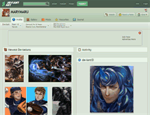 Tablet Screenshot of marymaru.deviantart.com