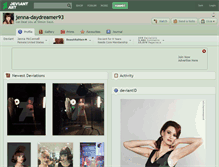 Tablet Screenshot of jenna-daydreamer93.deviantart.com