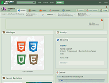 Tablet Screenshot of marxo.deviantart.com