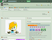 Tablet Screenshot of danii-ku.deviantart.com