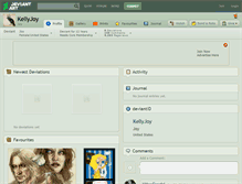 Tablet Screenshot of kellyjoy.deviantart.com