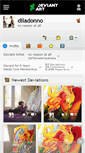 Mobile Screenshot of diladonno.deviantart.com