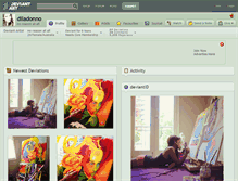 Tablet Screenshot of diladonno.deviantart.com
