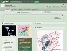 Tablet Screenshot of narma-san.deviantart.com