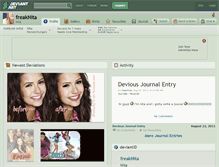 Tablet Screenshot of freaknita.deviantart.com