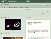 Tablet Screenshot of blazingsnl.deviantart.com