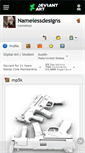 Mobile Screenshot of namelessdesigns.deviantart.com