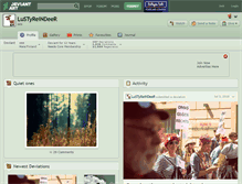 Tablet Screenshot of lustyreindeer.deviantart.com
