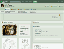 Tablet Screenshot of john-teyla.deviantart.com