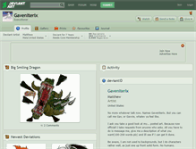 Tablet Screenshot of gaveniterix.deviantart.com