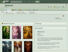 Tablet Screenshot of gloria-lynn.deviantart.com