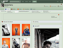 Tablet Screenshot of bunkerharry.deviantart.com