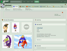 Tablet Screenshot of nebuload.deviantart.com