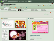 Tablet Screenshot of kingdomheartsfangirl.deviantart.com