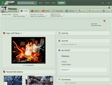 Tablet Screenshot of honsou.deviantart.com