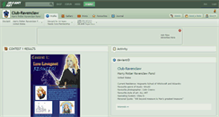 Desktop Screenshot of club-ravenclaw.deviantart.com