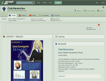 Tablet Screenshot of club-ravenclaw.deviantart.com