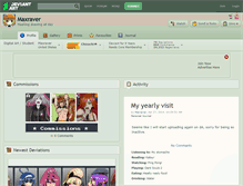 Tablet Screenshot of maxraver.deviantart.com