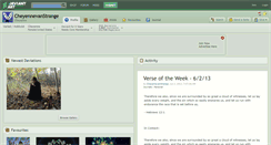 Desktop Screenshot of cheyennevanstrange.deviantart.com