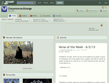 Tablet Screenshot of cheyennevanstrange.deviantart.com