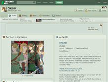Tablet Screenshot of dnlink.deviantart.com