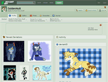 Tablet Screenshot of goldenmutt.deviantart.com
