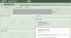 Desktop Screenshot of ghostbusters-club.deviantart.com