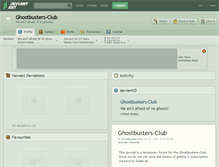 Tablet Screenshot of ghostbusters-club.deviantart.com