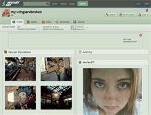 Tablet Screenshot of my-wingsarebroken.deviantart.com