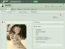 Tablet Screenshot of kaulaflint.deviantart.com