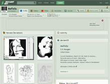 Tablet Screenshot of mefelix.deviantart.com