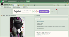 Desktop Screenshot of madamehorror.deviantart.com