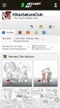 Mobile Screenshot of kibaxsakuraclub.deviantart.com