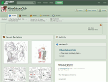 Tablet Screenshot of kibaxsakuraclub.deviantart.com