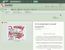 Tablet Screenshot of okamiiraiin.deviantart.com
