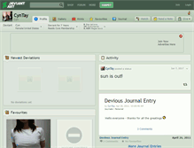 Tablet Screenshot of cyntay.deviantart.com