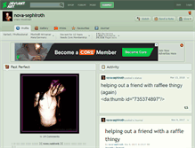 Tablet Screenshot of nova-sephiroth.deviantart.com