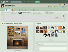Tablet Screenshot of neko-raccoon.deviantart.com