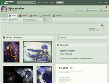 Tablet Screenshot of digimon-kaizer.deviantart.com