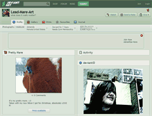 Tablet Screenshot of lead-mare-art.deviantart.com