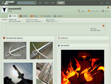 Tablet Screenshot of cowscankill.deviantart.com
