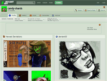 Tablet Screenshot of candy-shards.deviantart.com