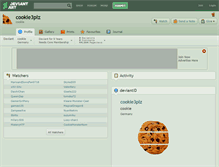 Tablet Screenshot of cookie3plz.deviantart.com