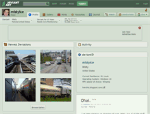 Tablet Screenshot of mistyice.deviantart.com