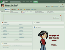 Tablet Screenshot of natsumi-chan0wolf.deviantart.com